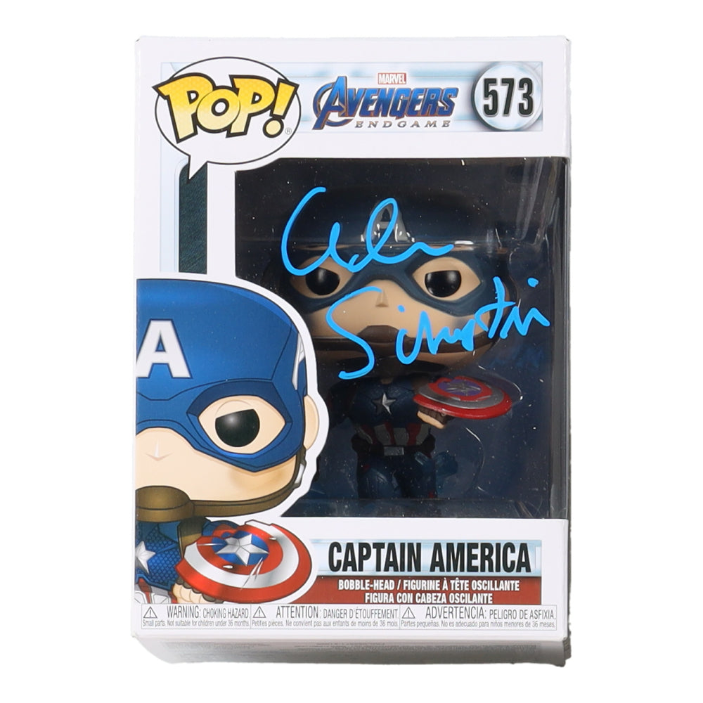 Alan Silvestri Signed "Avengers: Endgame" #573 Captain America Funko Pop! Vinyl Figure (AutographCOA) - Composer