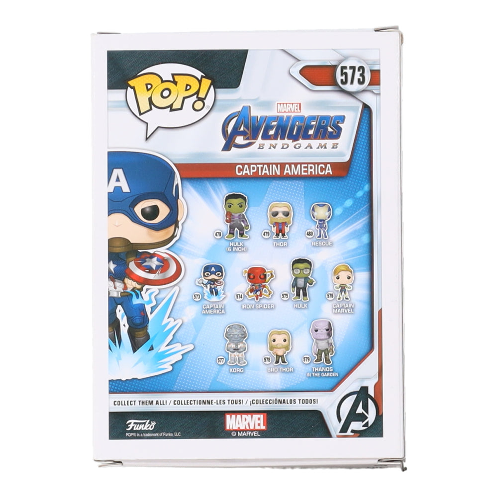 Alan Silvestri Signed "Avengers: Endgame" #573 Captain America Funko Pop! Vinyl Figure (AutographCOA) - Composer