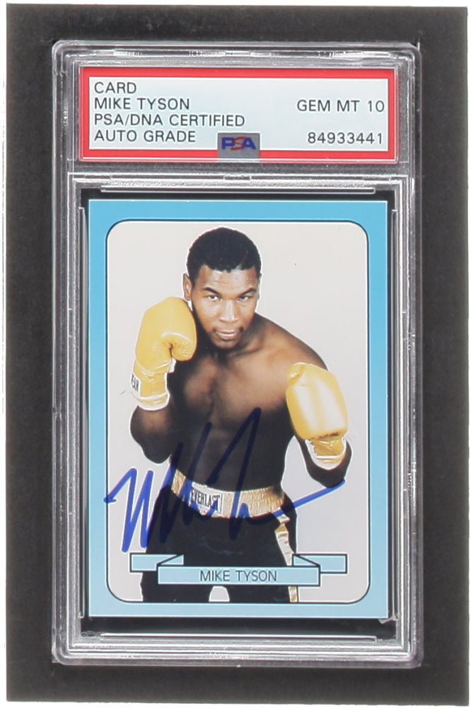 Mike Tyson Signed 1990 Living Legend Series 1 #18 (PSA | Autograph Graded PSA 10)