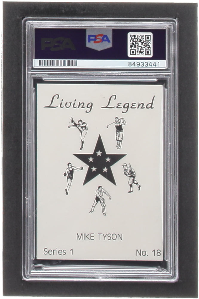 Mike Tyson Signed 1990 Living Legend Series 1 #18 (PSA | Autograph Graded PSA 10)