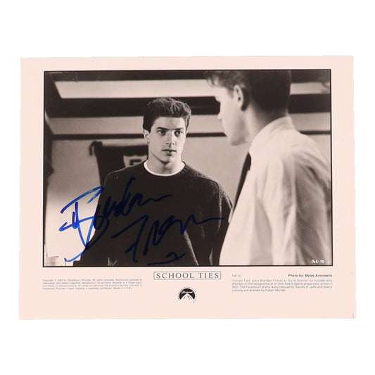 Brendan Fraser Signed "School Ties" 8x10 Photo (AutographCOA)  -  David Greene