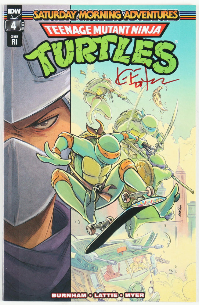 Kevin Eastman Signed "Teenage Mutant Ninja Turtles" Saturday Morning Adventures Cover RI Issue #4 IDW Comic Book (PA)  -  Co-Creator of "Teenage Mutant Ninja Turtles"