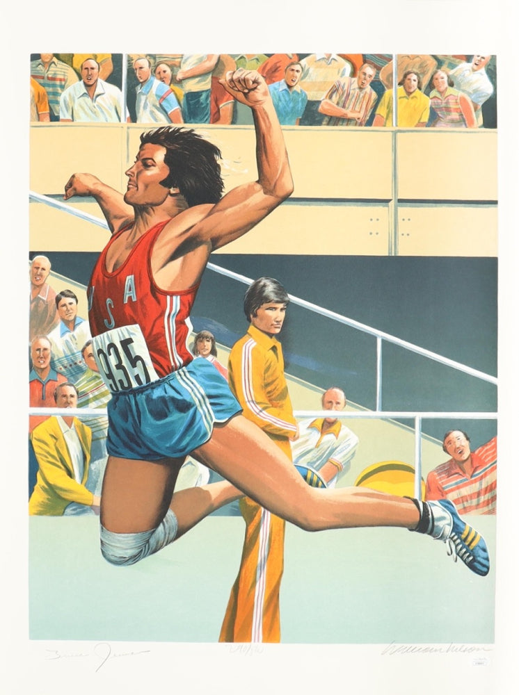 Bruce Jenner & William Nelson Signed "The Bruce Jenner Decathalon Suite" Complete Set of (10) Serially Numbered Lithographs (JSA) - Serially Numbered # / 500