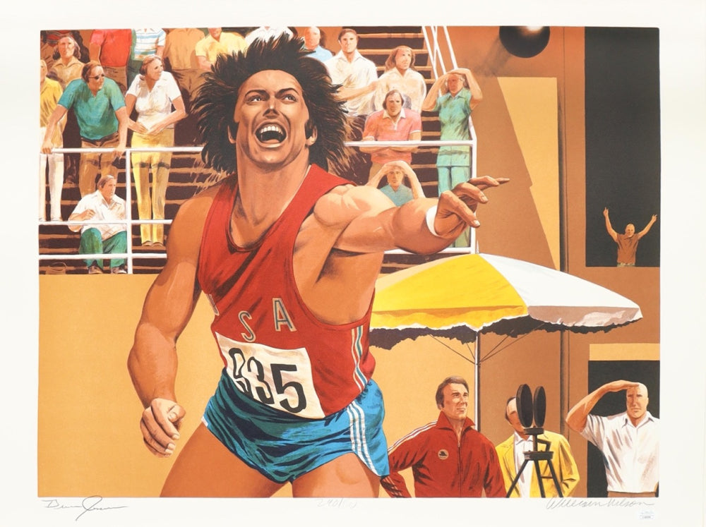 Bruce Jenner & William Nelson Signed "The Bruce Jenner Decathalon Suite" Complete Set of (10) Serially Numbered Lithographs (JSA) - Serially Numbered # / 500