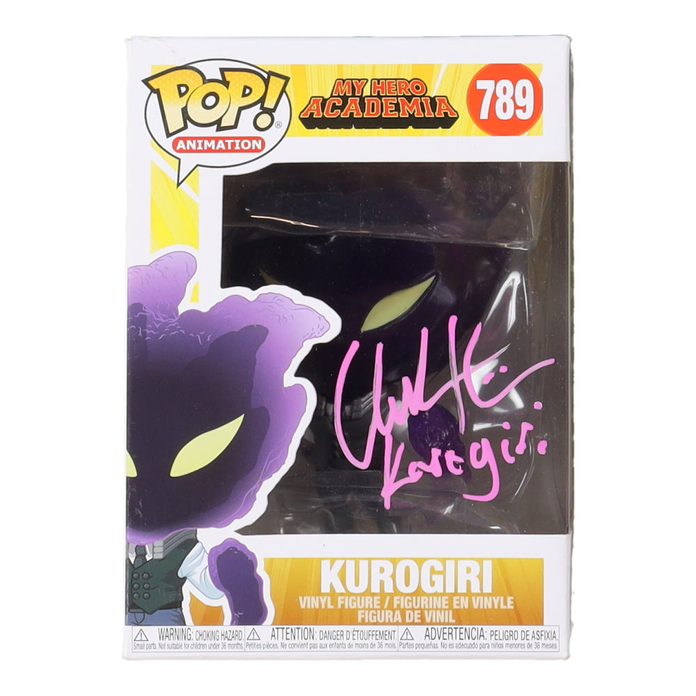 Chuck Huber Signed (JSA) "My Hero Academia" #789 Kurogiri Funko Pop! Vinyl Figure Inscribed "Kurogiri"