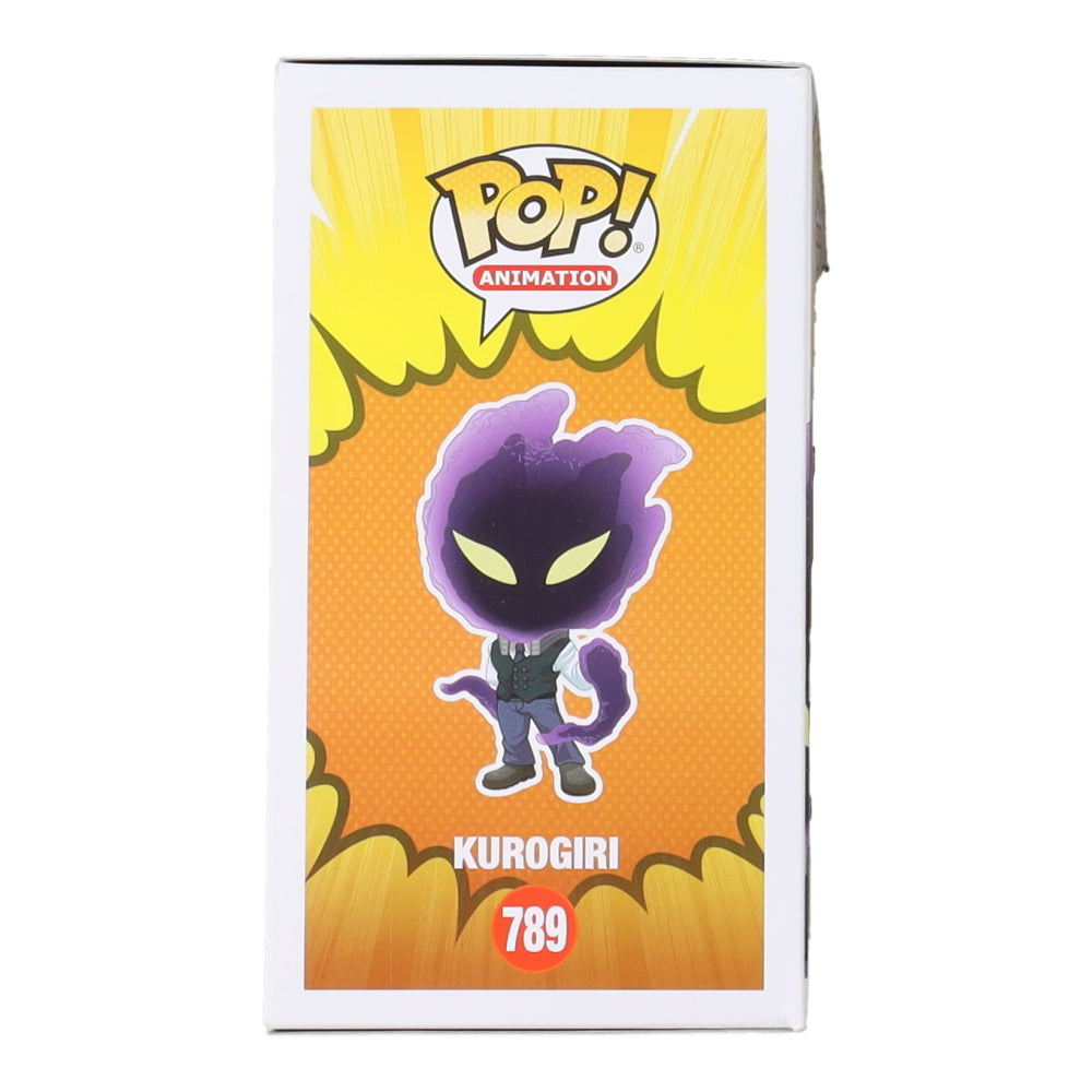 Chuck Huber Signed (JSA) "My Hero Academia" #789 Kurogiri Funko Pop! Vinyl Figure Inscribed "Kurogiri"