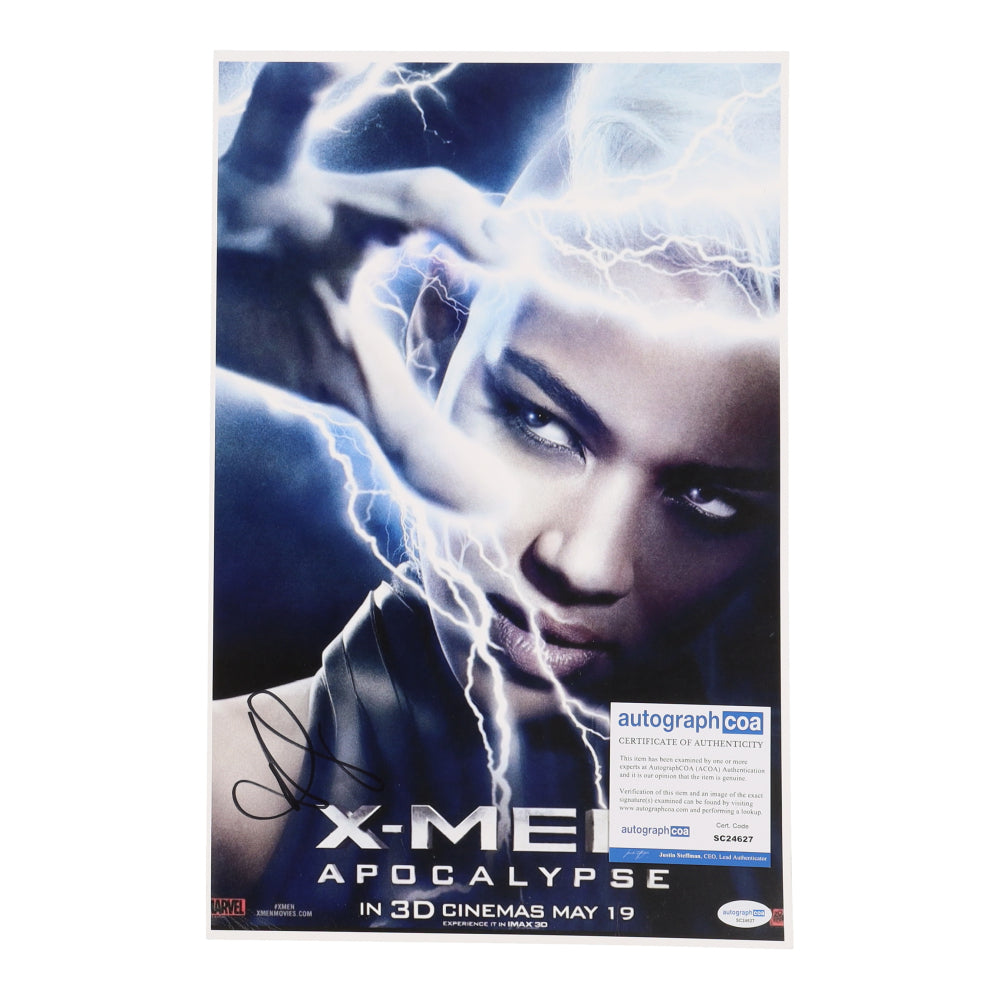 Alexandra Shipp Signed "X-Men: Apocalypse" 11x17 Photo (ACOA) - Ororo Munroe / Storm