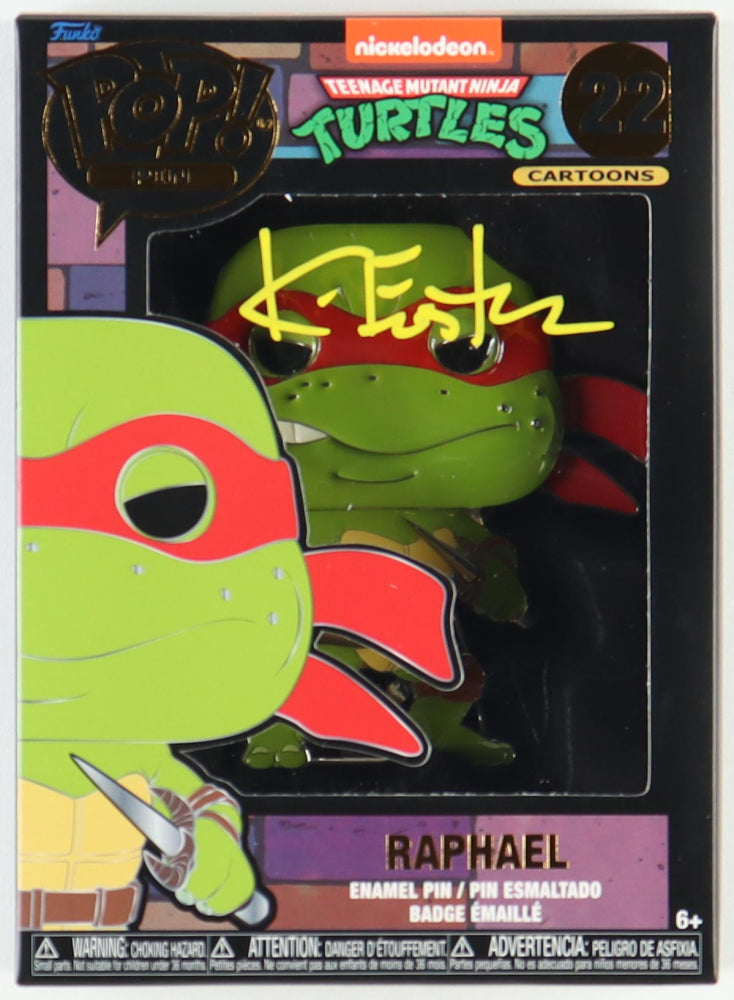 Kevin Eastman Signed "Teenage Mutant Ninja Turtles" #22 Raphael Funko Pop! Enamel Pin (PA)  -  Co-Creator of "Teenage Mutant Ninja Turtles"