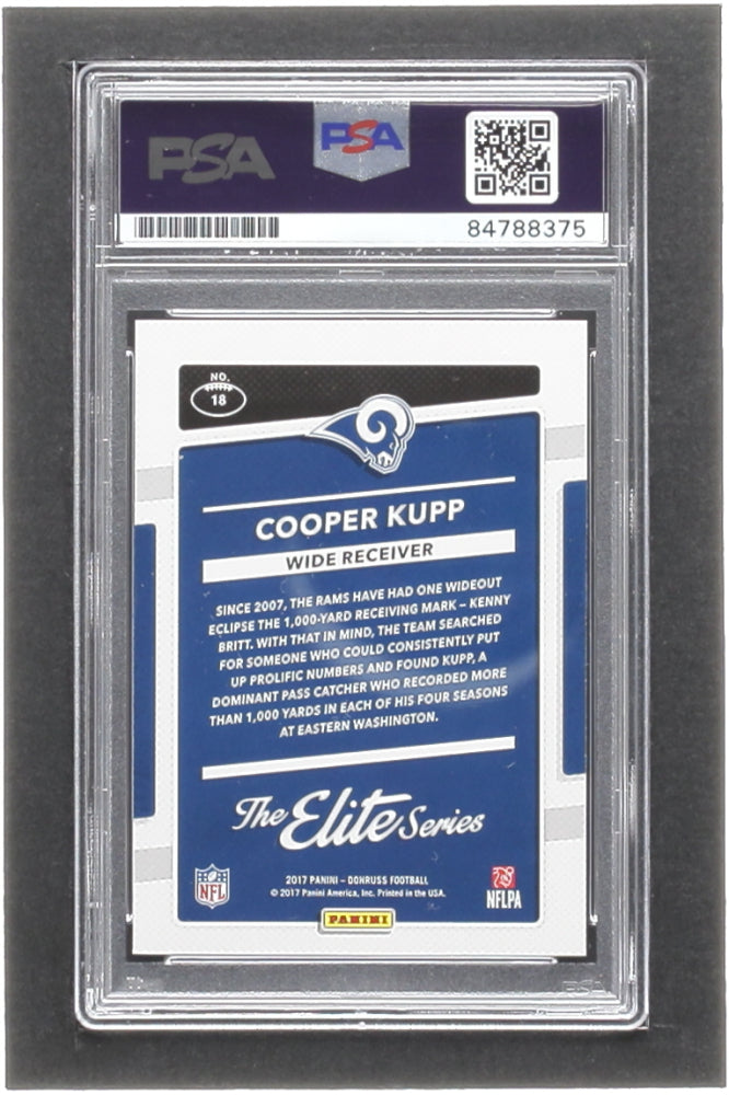 Cooper Kupp Signed 2017 Donruss The Elite Series Rookies #18 RC (PSA | Auto 10) - Rookie Card