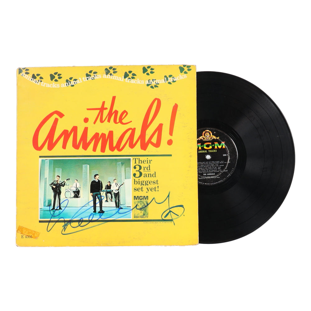 Dave Rowberry Signed (Beckett) "The Animals: Animal Tracks" Vinyl Record Album