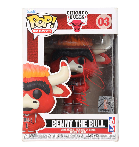 Maurice Cheeks Signed Bulls #03 Benny the Bull Funko Pop! Vinyl Figure (PSA)