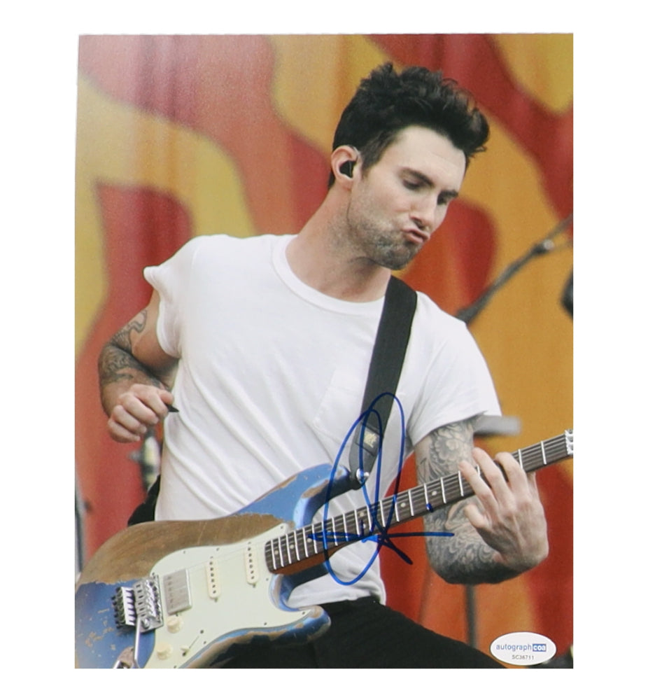 Adam Levine Signed 8x10 Photo (ACOA) - Maroon 5