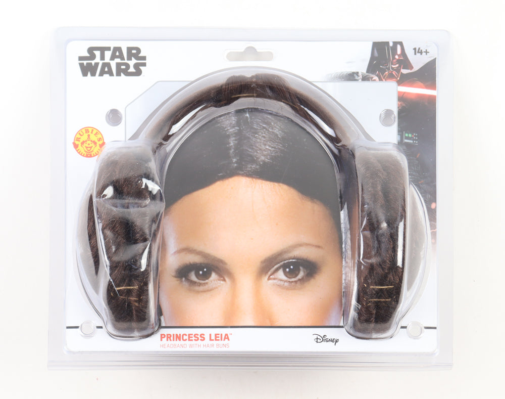 Daphne Zuniga Signed (Beckett) "Star Wars" Princes Leia Hair Bun Headphones Inscribed "Princess Vespa" - Princess Vespa