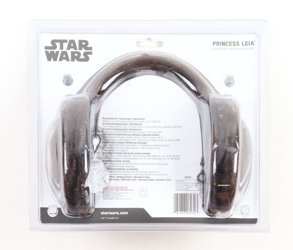 Daphne Zuniga Signed (Beckett) "Star Wars" Princes Leia Hair Bun Headphones Inscribed "Princess Vespa" - Princess Vespa