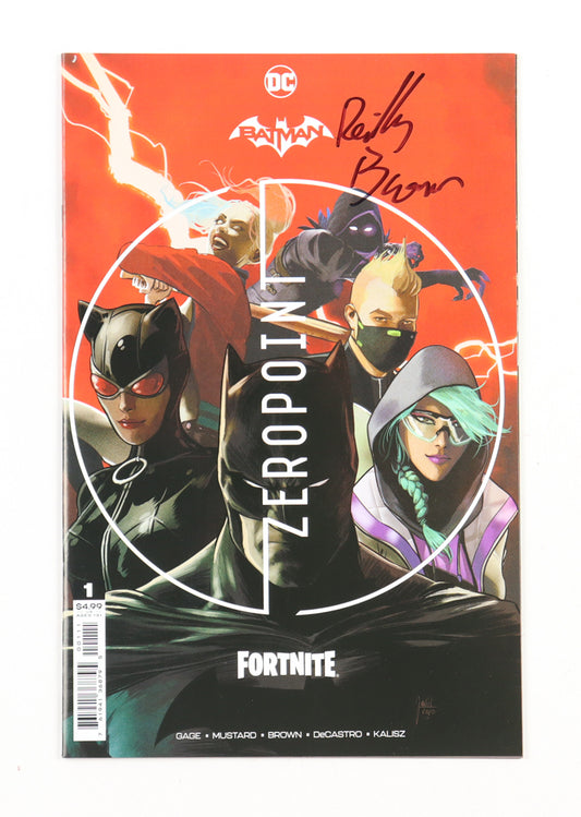 Reilly Brown Signed (Beckett) 2021 "Batman Fortnite Zero Point" Issue #1 DC Comic Book