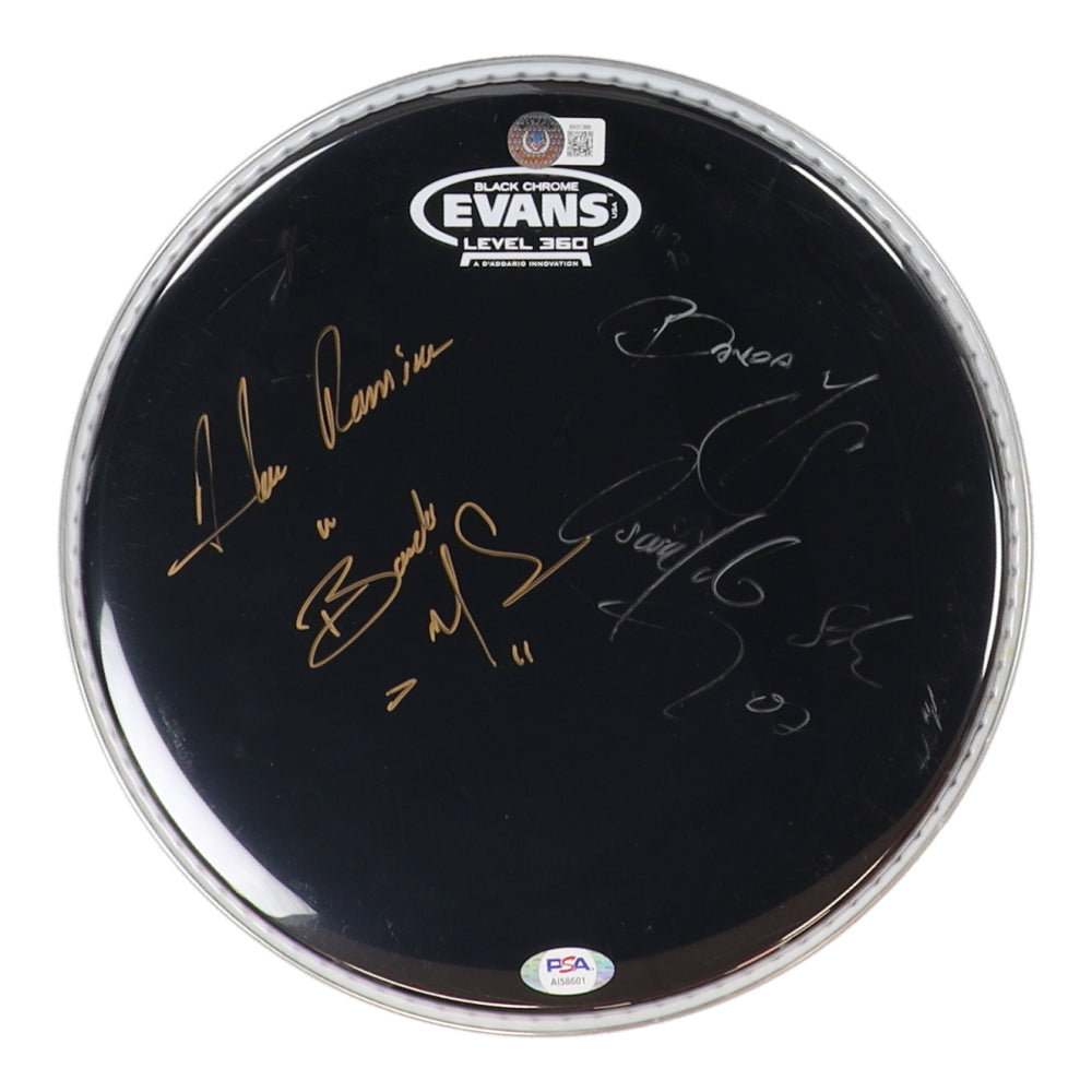 Alan Ramirez & Oswaldo Silvas Signed (PSA & Beckett) 10" Drumhead Inscribed "Banda MS" - Banda MS