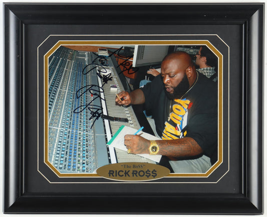 Rick Ross Signed Custom Framed Photo (JSA)