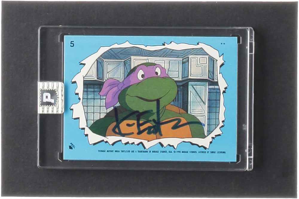 Kevin Eastman Signed 1989 Topps Teenage Mutant Ninja Turtles Series 2 Stickers #5 Donatello (PA Encapsulated) - Co-Creator of Teenage Mutant Ninja Turtles