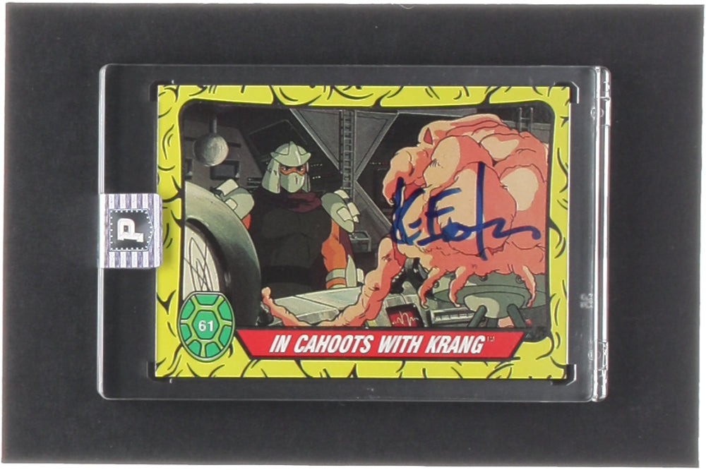 Kevin Eastman Signed 1989 Topps Teenage Mutant Ninja Turtles #61 In Cahoots With Krang (PA Encapsulated) - Co-Creator of Teenage Mutant Ninja Turtles