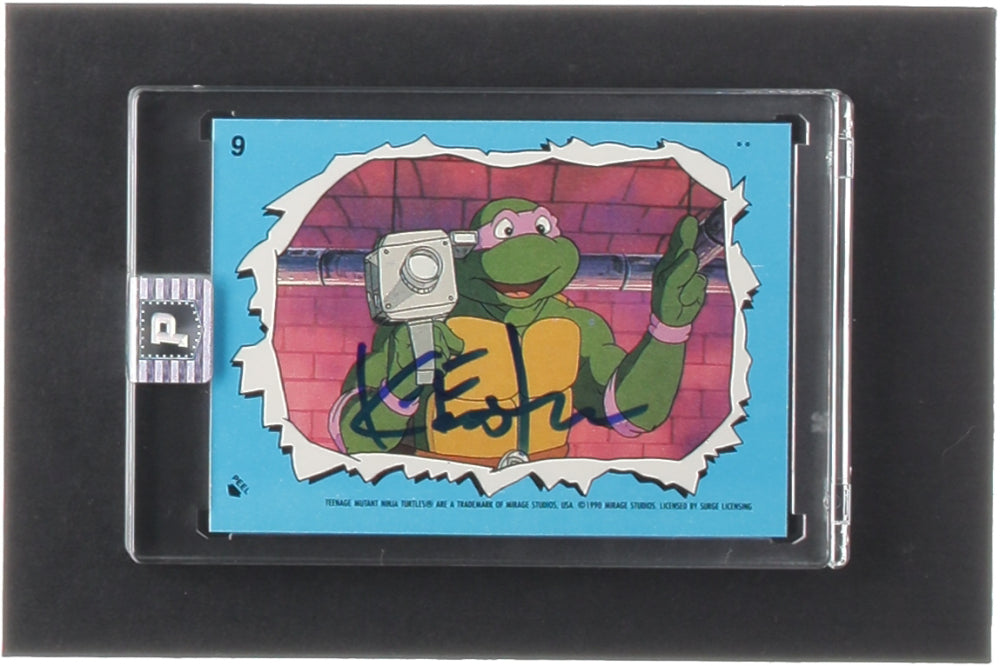 Kevin Eastman Signed 1989 Topps Teenage Mutant Ninja Turtles Series 2 Stickers #9 Donatello with Camera (PA Encapsulated) - Co-Creator of Teenage Mutant Ninja Turtles