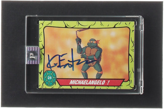 Kevin Eastman Signed 1989 Topps Teenage Mutant Ninja Turtles #24 Michelangelo (PA Encapsulated)  - Co-Creator of Teenage Mutant Ninja Turtles