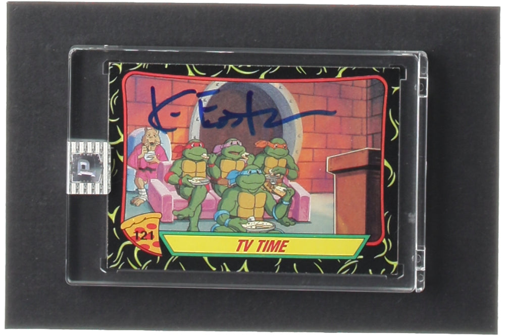 Kevin Eastman Signed 1989 Topps Teenage Mutant Ninja Turtles #121 TV Time (PA Encapsulated)  -  Co-Creator of Teenage Mutant Ninja Turtles