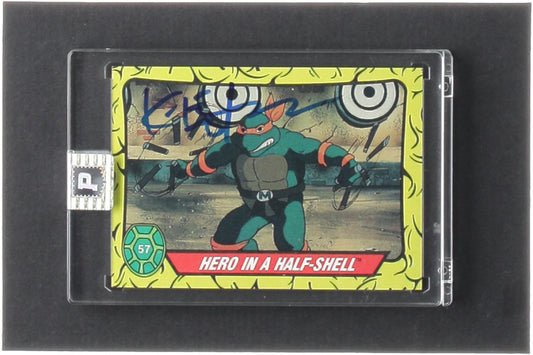 Kevin Eastman Signed 1989 Topps Teenage Mutant Ninja Turtles #57 Hero In A Half-Shell (PA Encapsulated) -  Co-Creator of Teenage Mutant Ninja Turtles