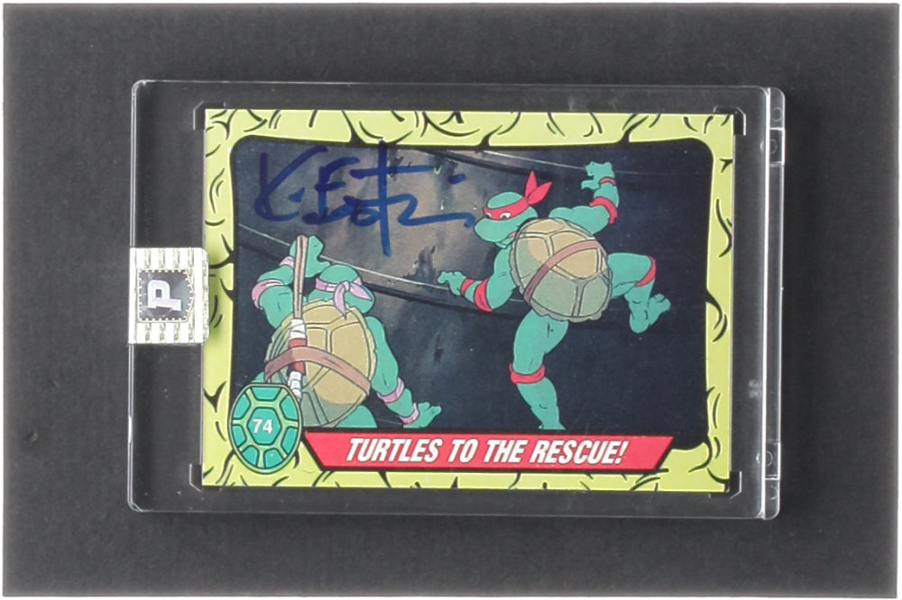 Kevin Eastman Signed 1989 Topps Teenage Mutant Ninja Turtles #74 Turtles To The Rescue (PA Encapsulated) -  Co-Creator of Teenage Mutant Ninja Turtles