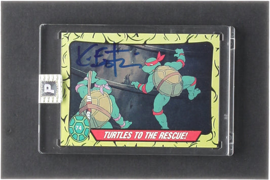 Kevin Eastman Signed 1989 Topps Teenage Mutant Ninja Turtles #74 Turtles To The Rescue (PA Encapsulated) -  Co-Creator of Teenage Mutant Ninja Turtles