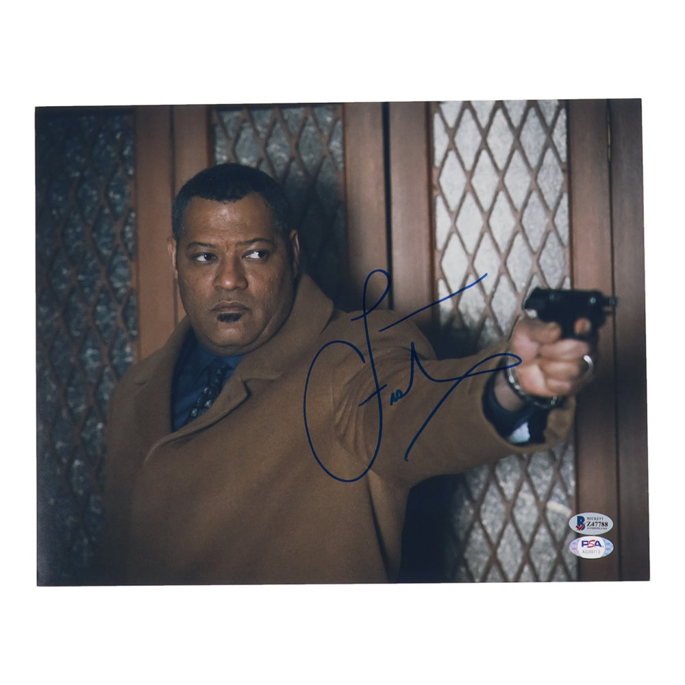 Laurence Fishburne Signed (Beckett & PSA) "Hannibal" 11x14 Photo -  Jack Crawford