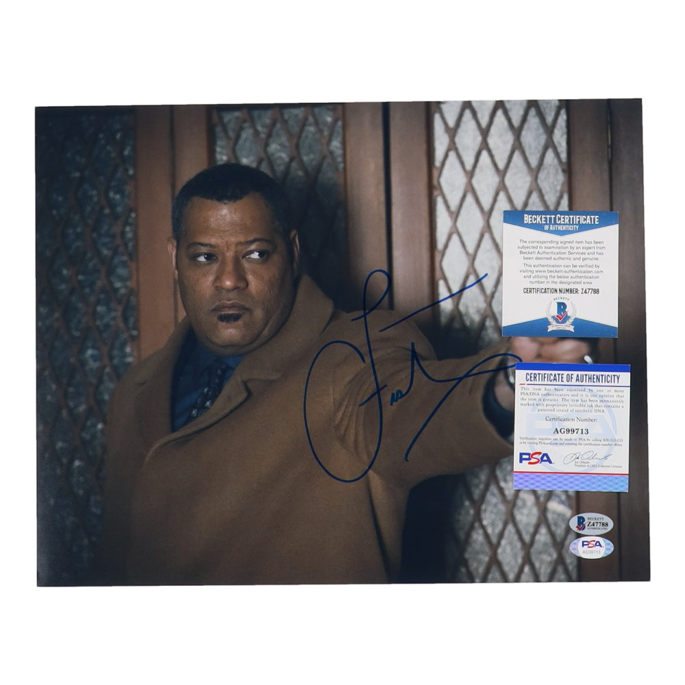 Laurence Fishburne Signed (Beckett & PSA) "Hannibal" 11x14 Photo -  Jack Crawford