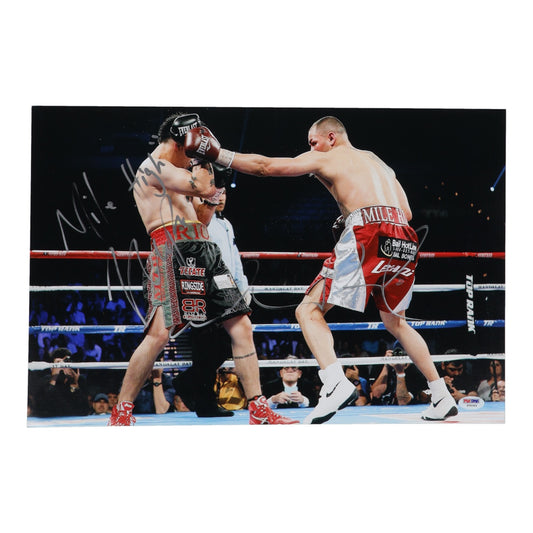 Mike Alvarado Signed (PSA) 12x18 Photo Inscribed "Mile High"