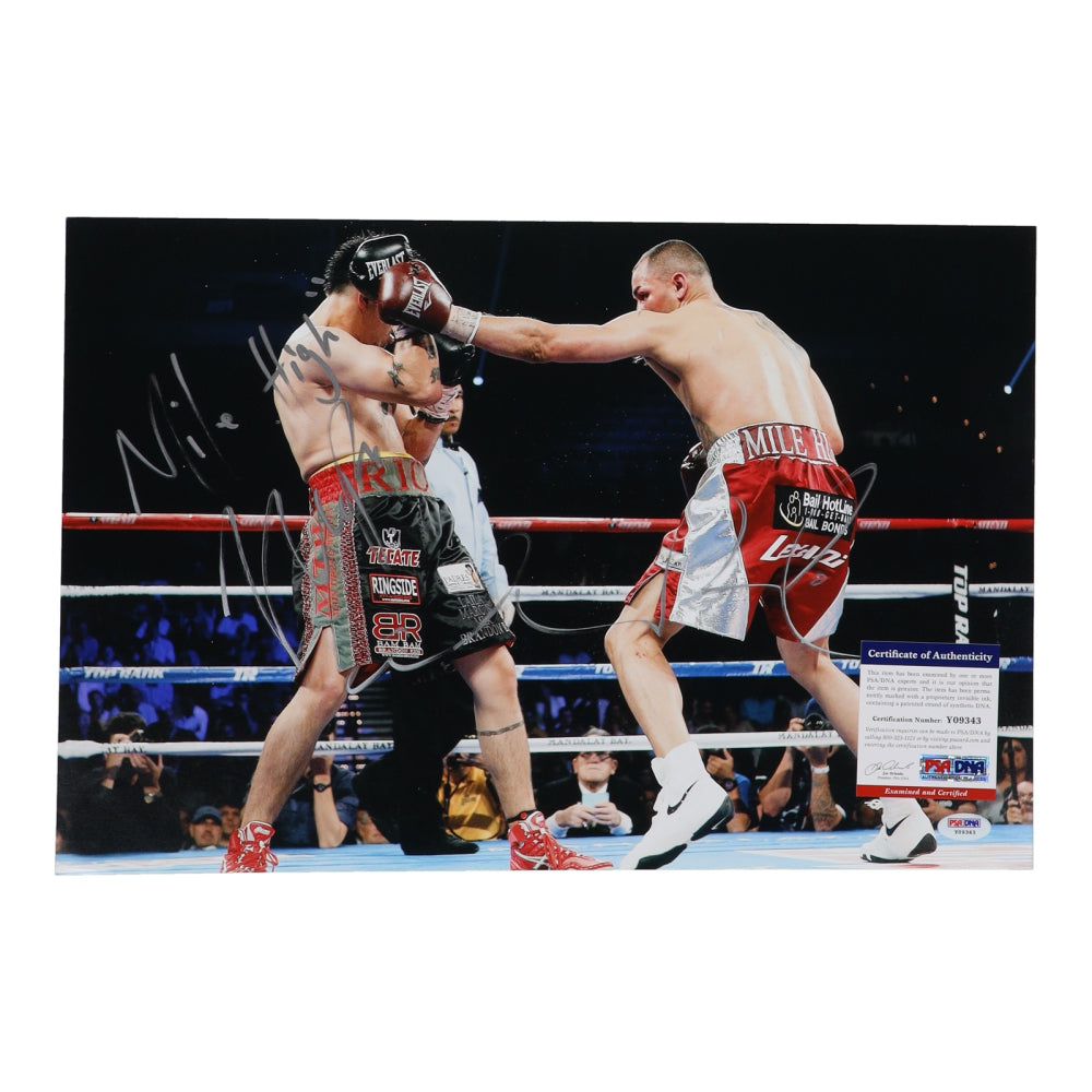 Mike Alvarado Signed (PSA) 12x18 Photo Inscribed "Mile High"