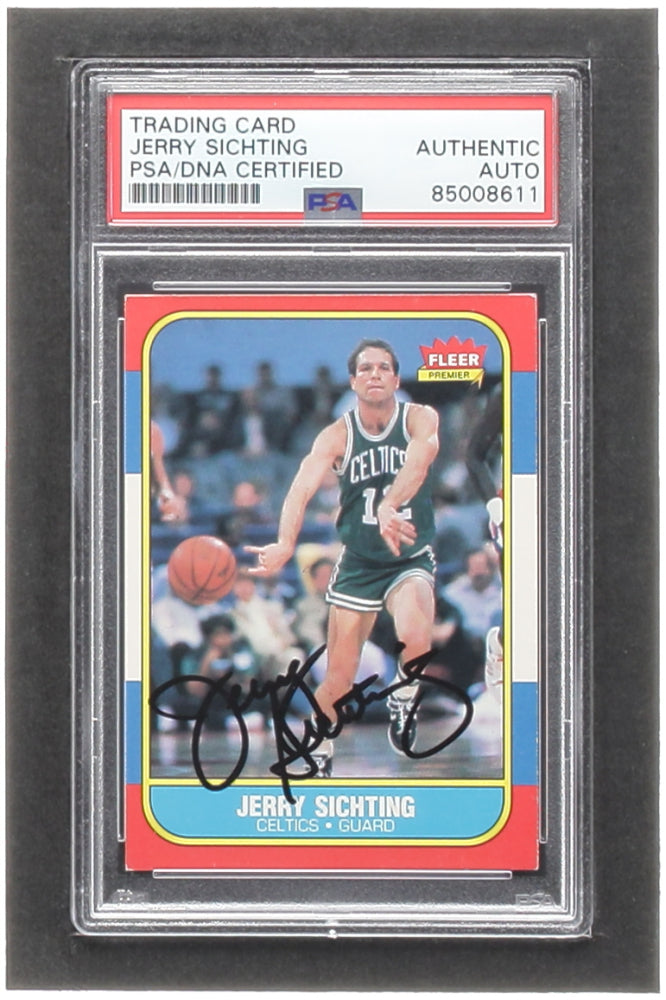 Jerry Sichting Signed 1986-87 Fleer #101 (PSA)