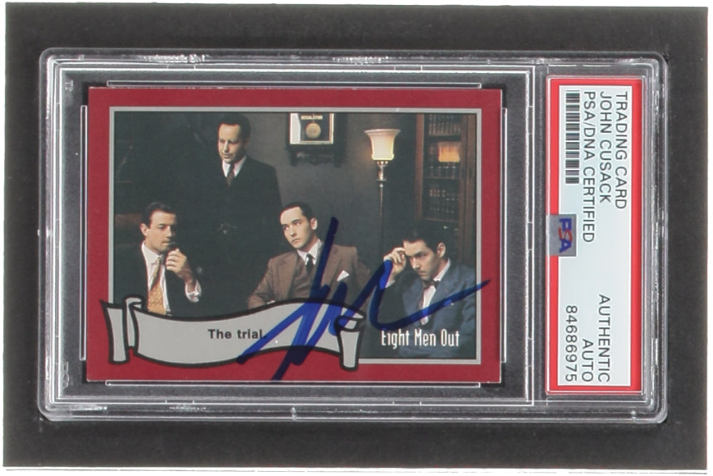 John Cusack Signed 1988 Pacific Eight Men Out #72 The Trial (PSA) - Buck Weaver