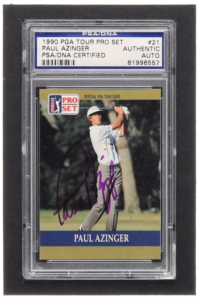 Paul Azinger Signed 1990 Pro Set #21 RC (PSA) - Rookie Card