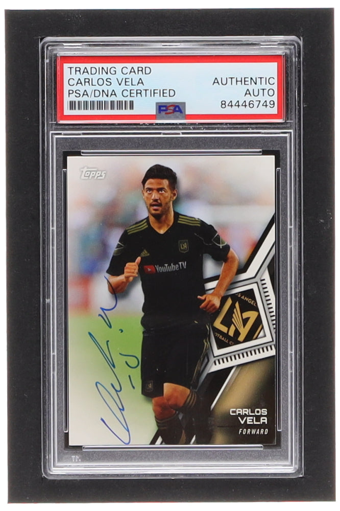 Carlos Vela Signed 2018 Topps MLS #131 (PSA)