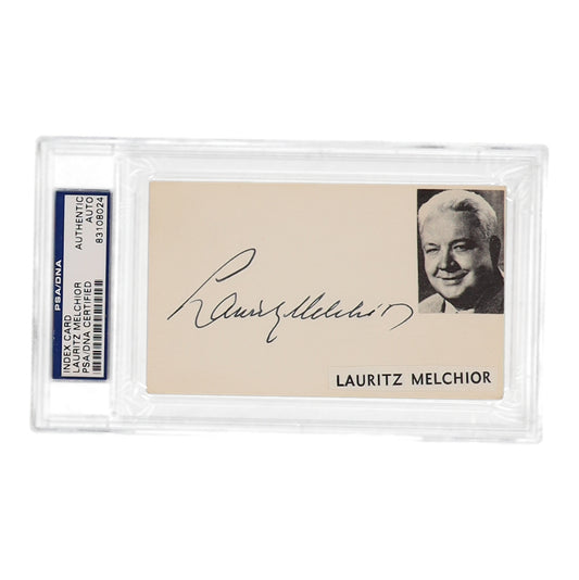 Lauritz Melchior Signed Cut (PSA)