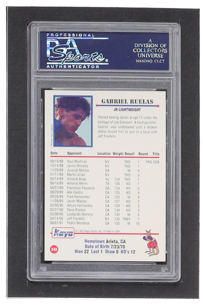 Gabriel Ruelas Signed 1991 Kayo #246 (PSA)