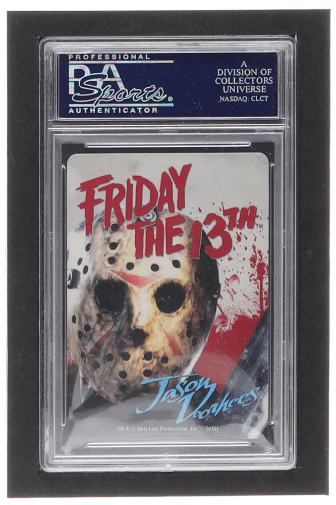 Ari Lehman Signed "Friday the 13th Part VIII: Jason Takes Manhattan" Nine of Spades Playing Card Inscribed "Jason 1" (PSA)