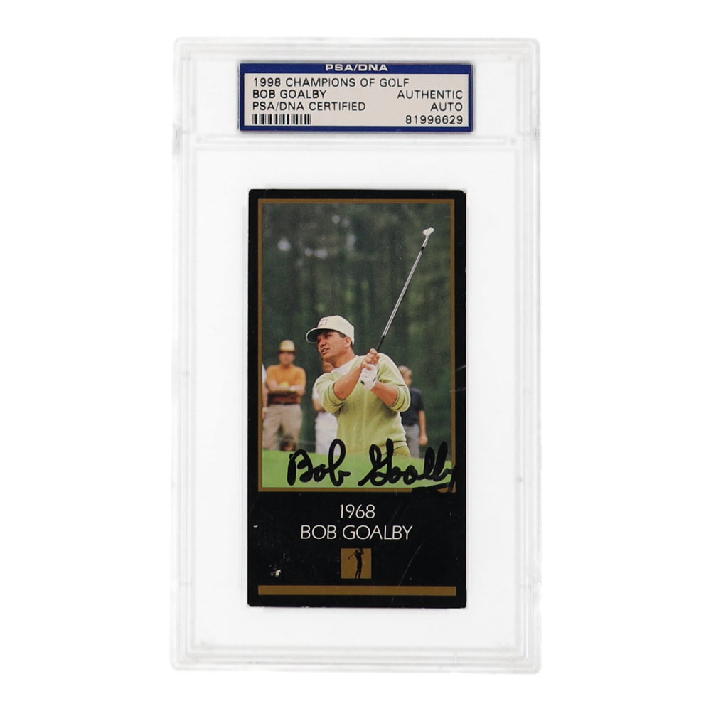 Bob Goalby Signed 1993 Grand Slam Ventures Masters Collection #1968 (PSA)