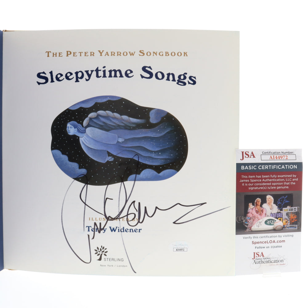 Peter Yarrow Signed (JSA) "Sleepytime Songs" Children's Book -  Of Peter, Paul and Mary