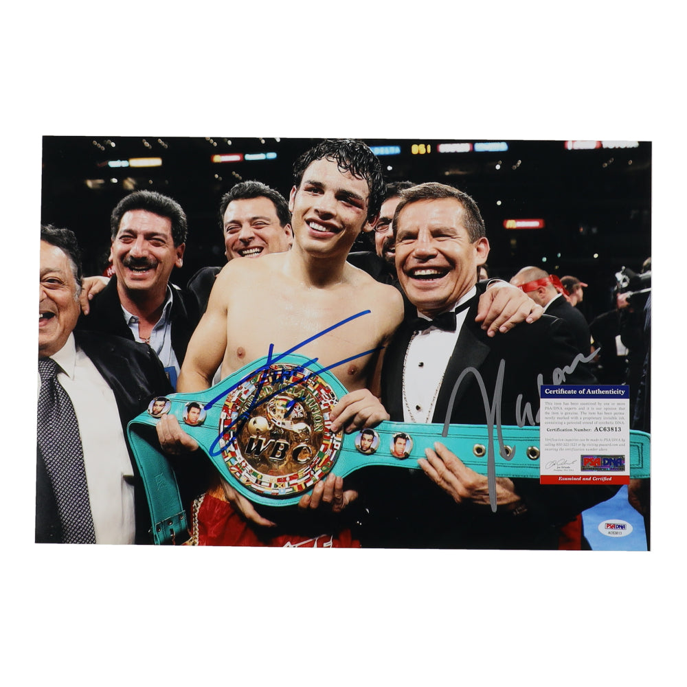 Julio Cesar Chavez & Julio Cesar Chavez Jr. Signed (PSA) 12x18 Photo