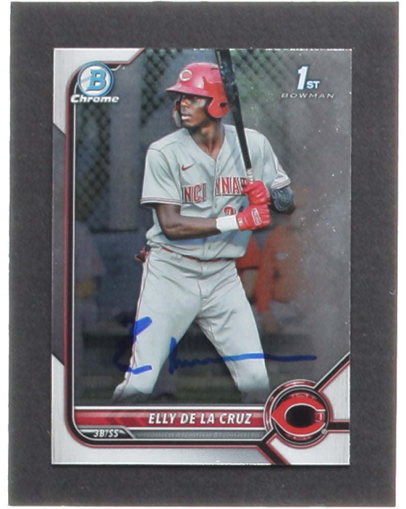 Elly De La Cruz Signed (JSA) 2022 Bowman Chrome Prospects #BCP50 RC - Rookie Card