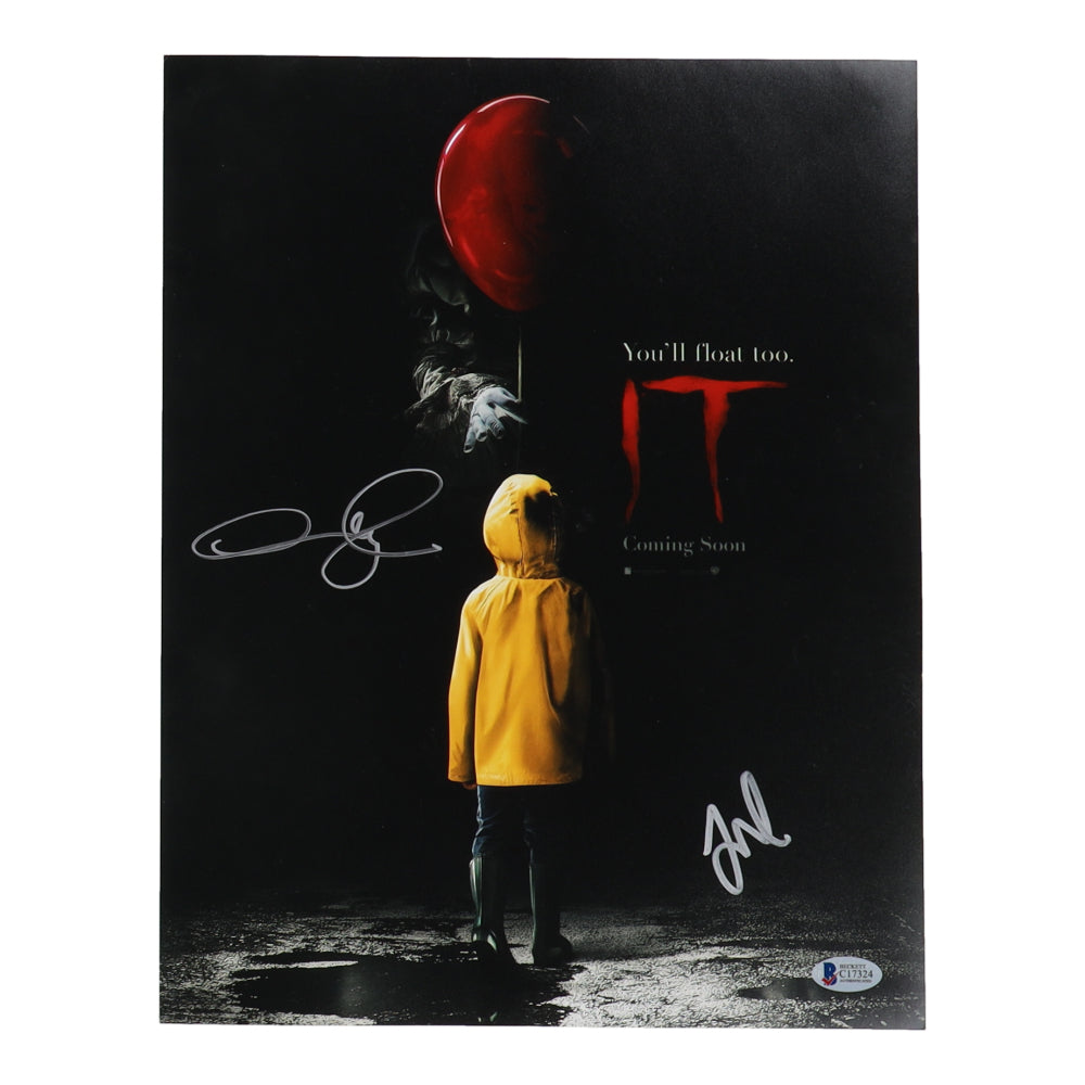 Andy Muschietti & Jaeden Lieberher Signed (Beckett) "IT" 11x14 Photo