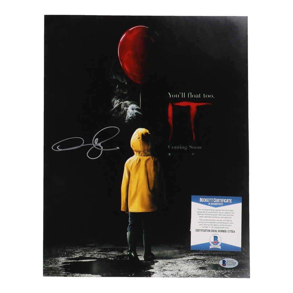 Andy Muschietti & Jaeden Lieberher Signed (Beckett) "IT" 11x14 Photo