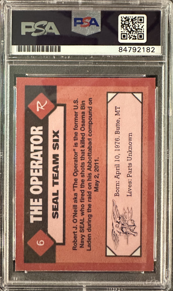 U.S. Navy SEAL Robert O'Neill Signed LE/911 "Bin Laden Raid" Card Inscribed "Never Quit!" (PSA 10)