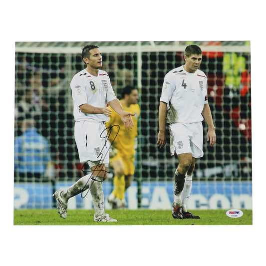 Frank Lampard Signed Team England 11x14 Photo (PSA)