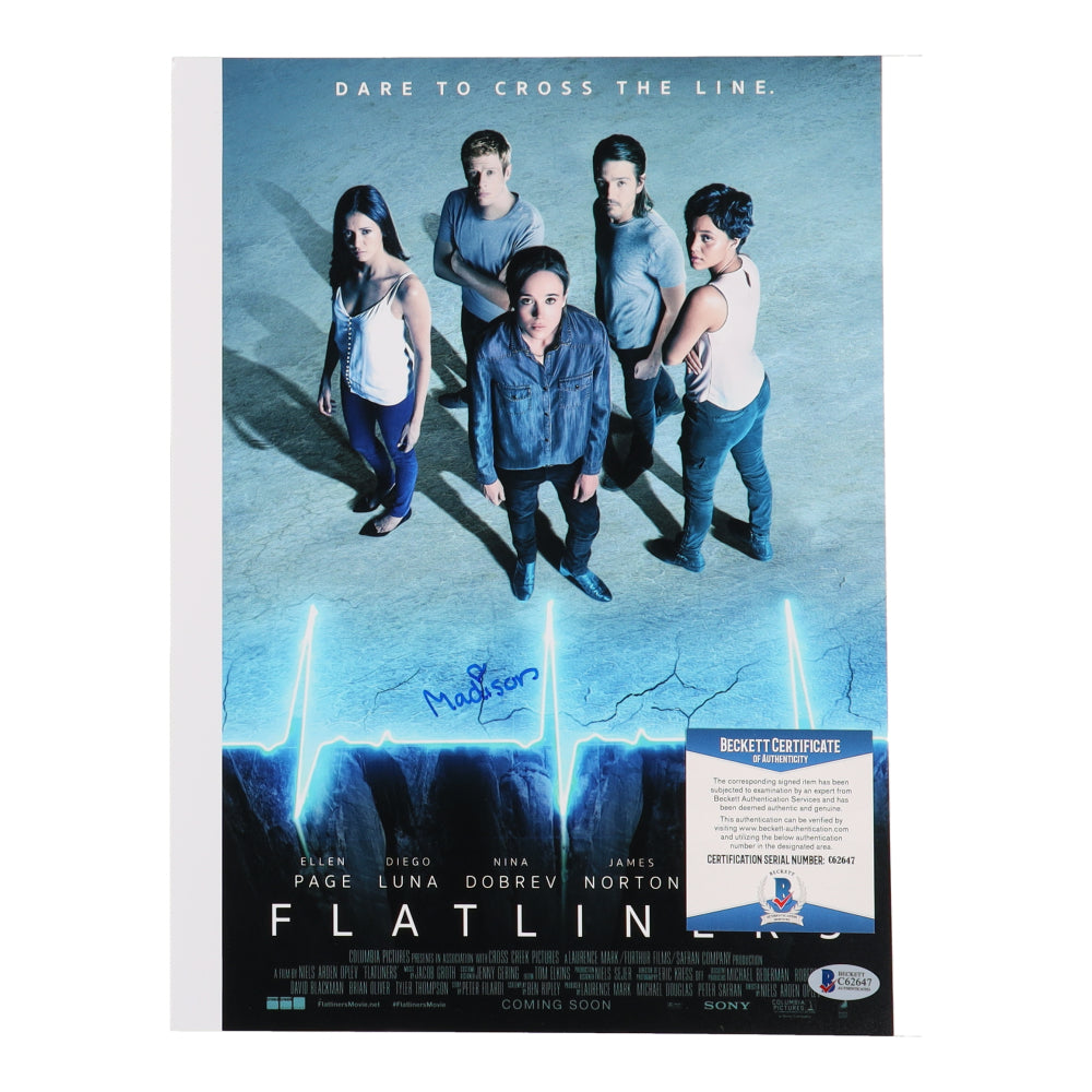 Madison Brydges Signed "Flatliners" 11x14 Photo (Beckett) - Tessa Holmes