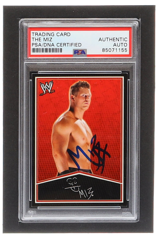 The Miz Signed 2013 Topps WWE Dog Tags Signature Series #19 (PSA)